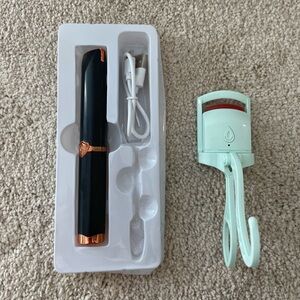 Heated eyelash curlers